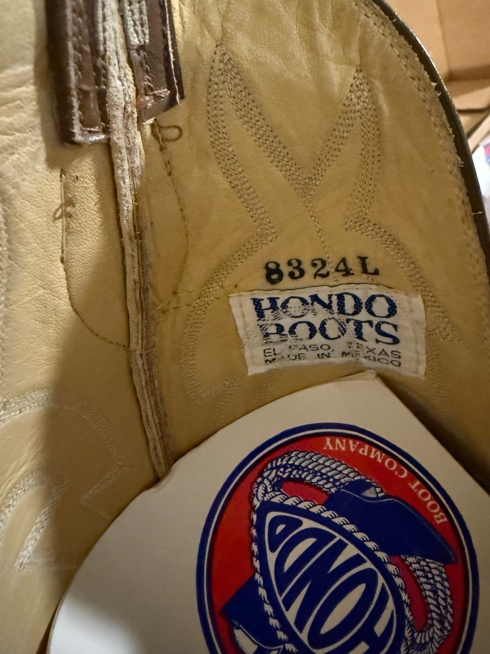 HONDO 1989 Genuine Elephant Cowboy Boots- women’s - Picture 9 of 9